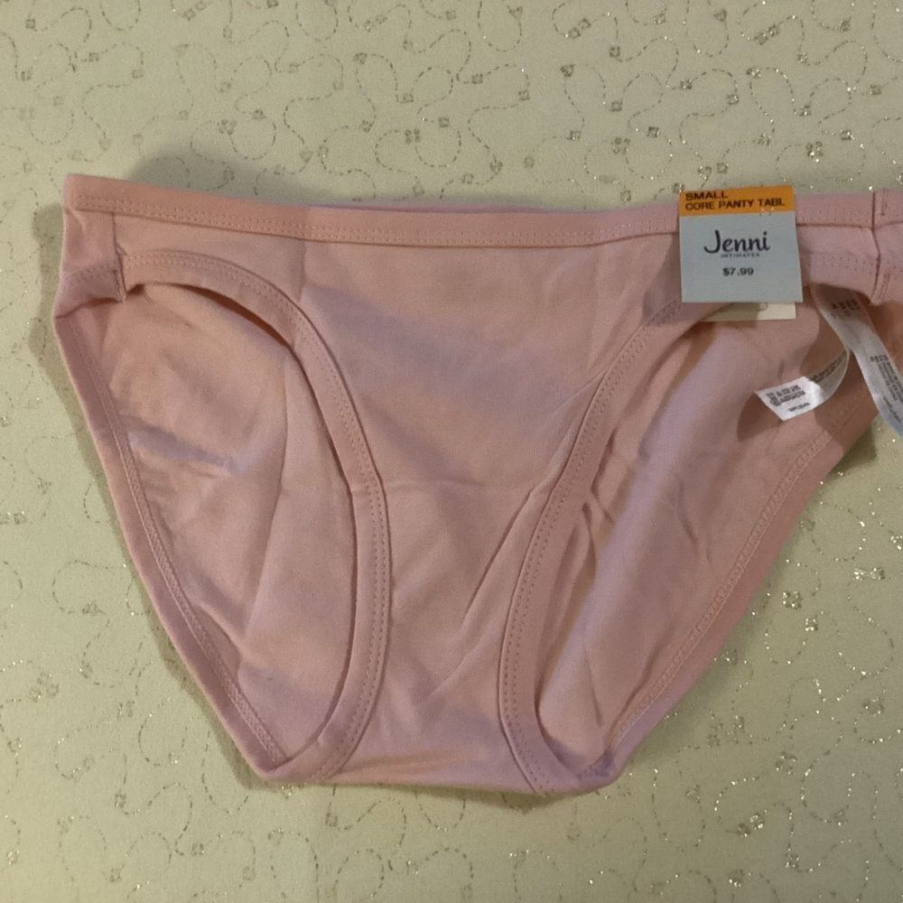 NWT. Jenni, a Macy’s Brand, Womens’s Small Bikini Panty Pink